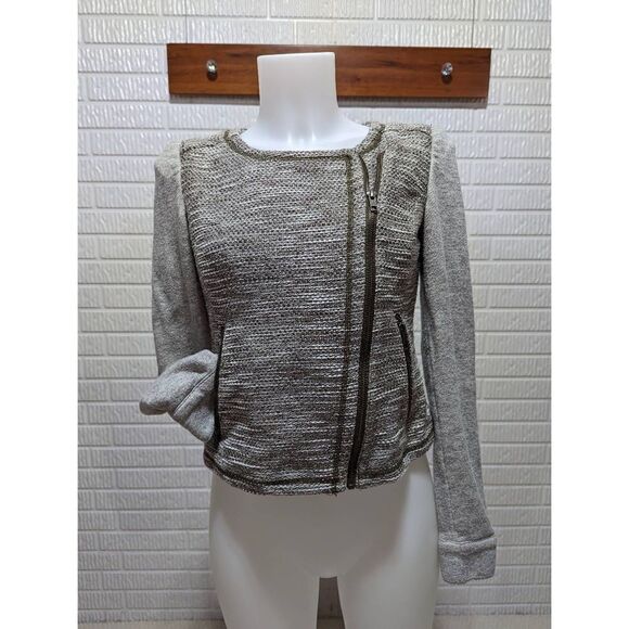 Hinge asymmetrical jacket size XS in taupe/brown and gray - Picture 1 of 5